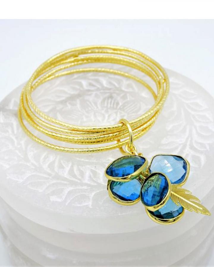 Aqua Charms Bangle
