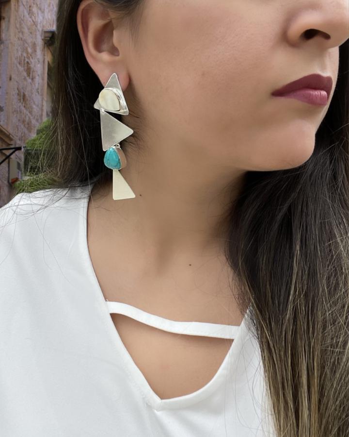 Zig Zag Triangle Dangler
