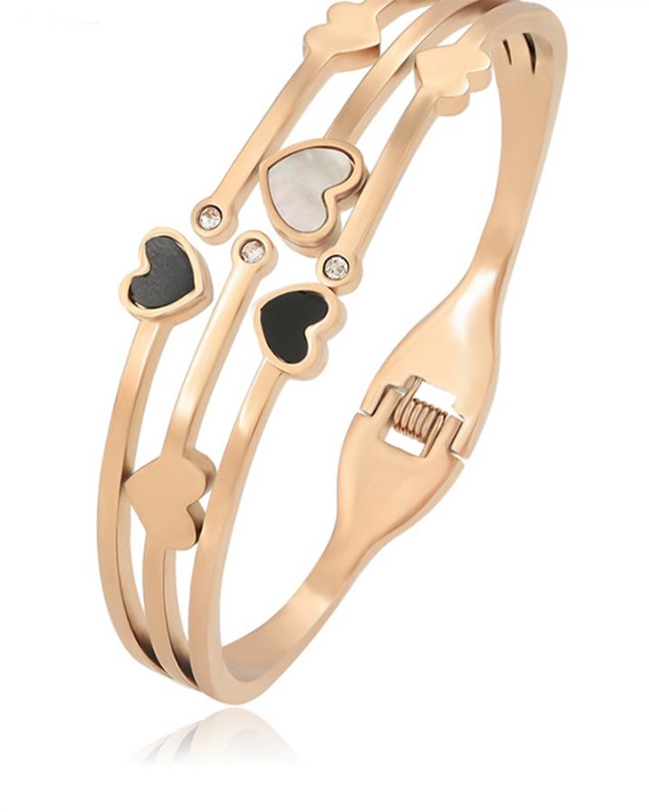 CLUSTERED HEART BANGLE