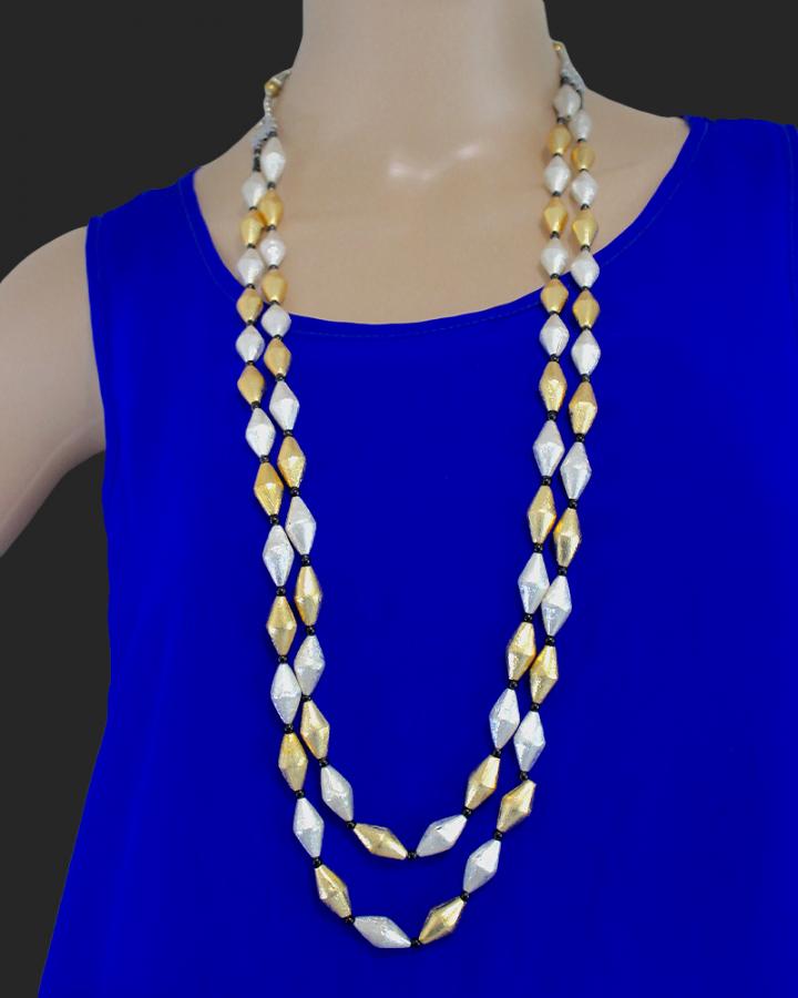 Celie Drum Beads Neckpiece