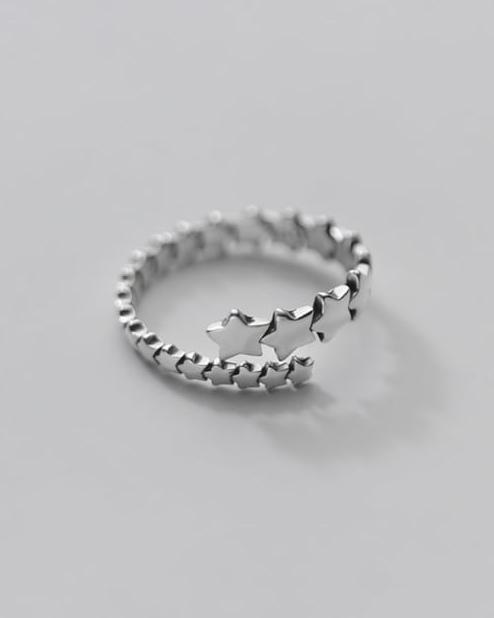 Connect Stars Sterling Silver Ring 
