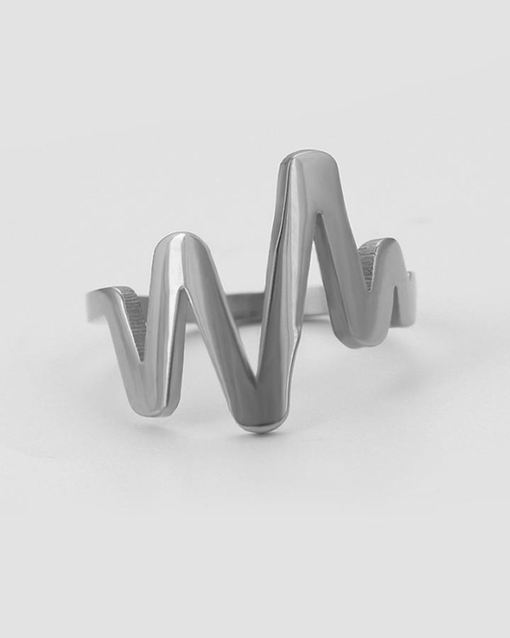 HeartBeat Stainless Steel Ring 
