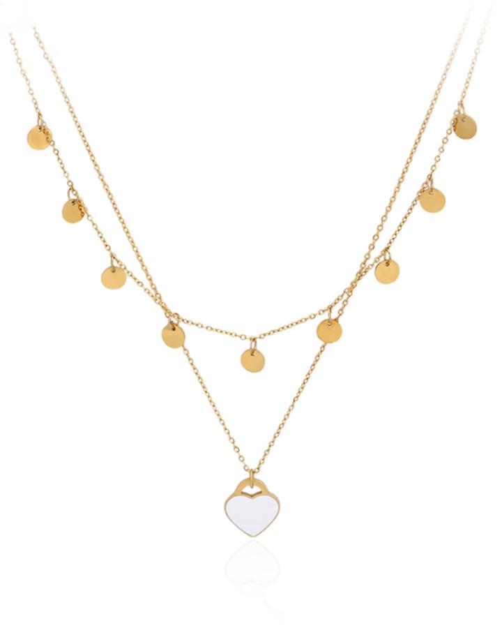 Heart Lock Stainless Steel Necklace 
