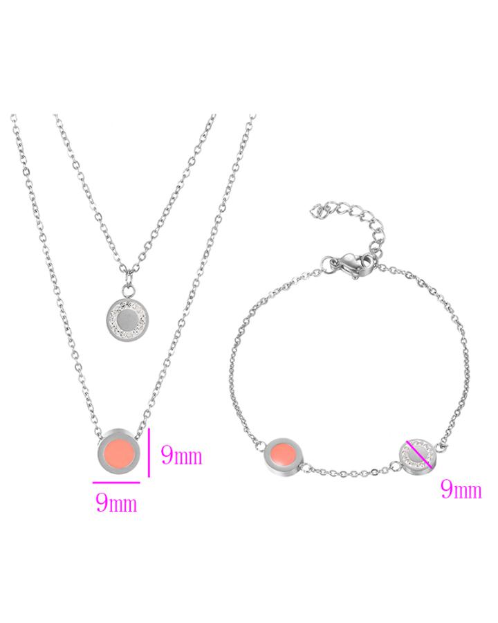 Honey Luna Stainless Steel Necklace Set