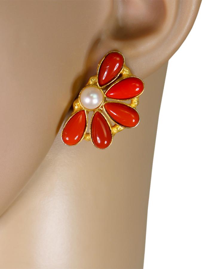 Crescent Bloom Earring