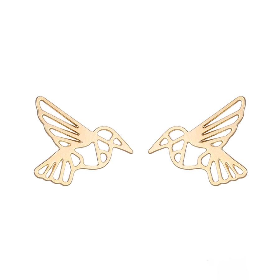 Bo'Bell Sweet Little Bird Free Nature Jewelry Earring/GOLDEN