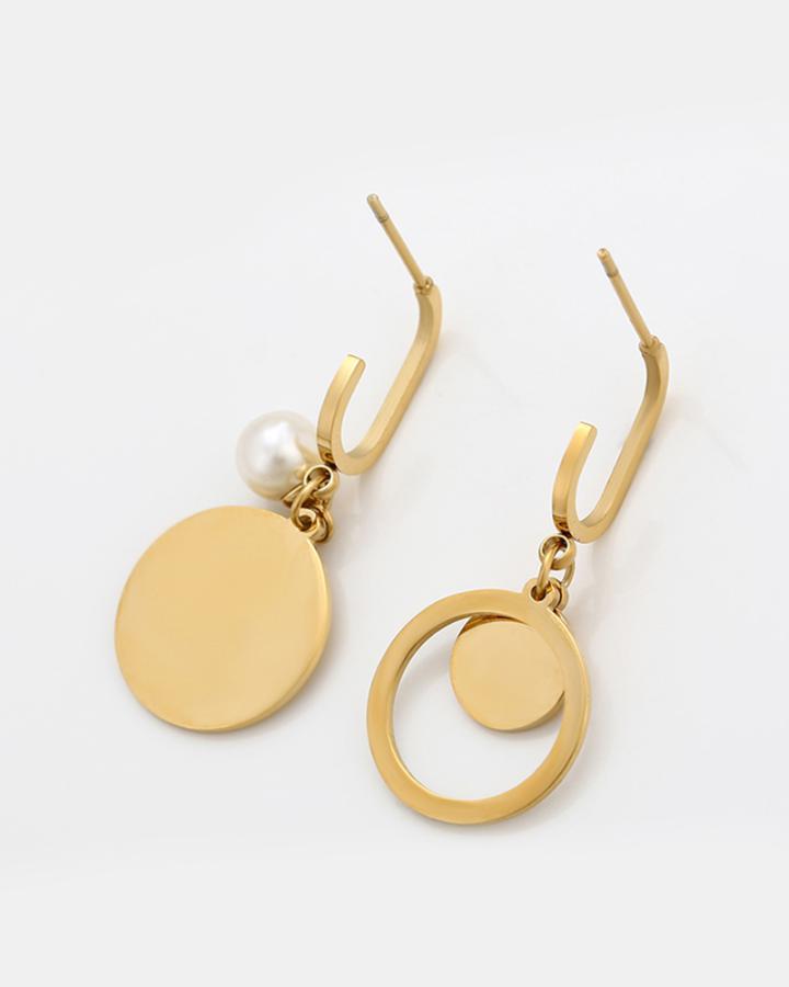 Queen Coin & Pendulum Earring