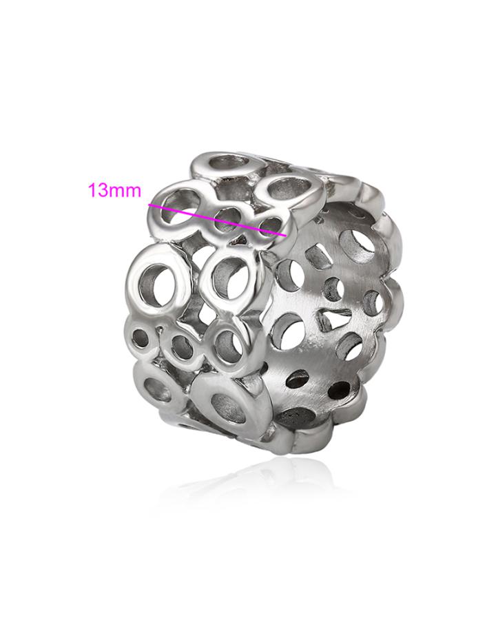 Holly Bubble Stainless Steel Ring
