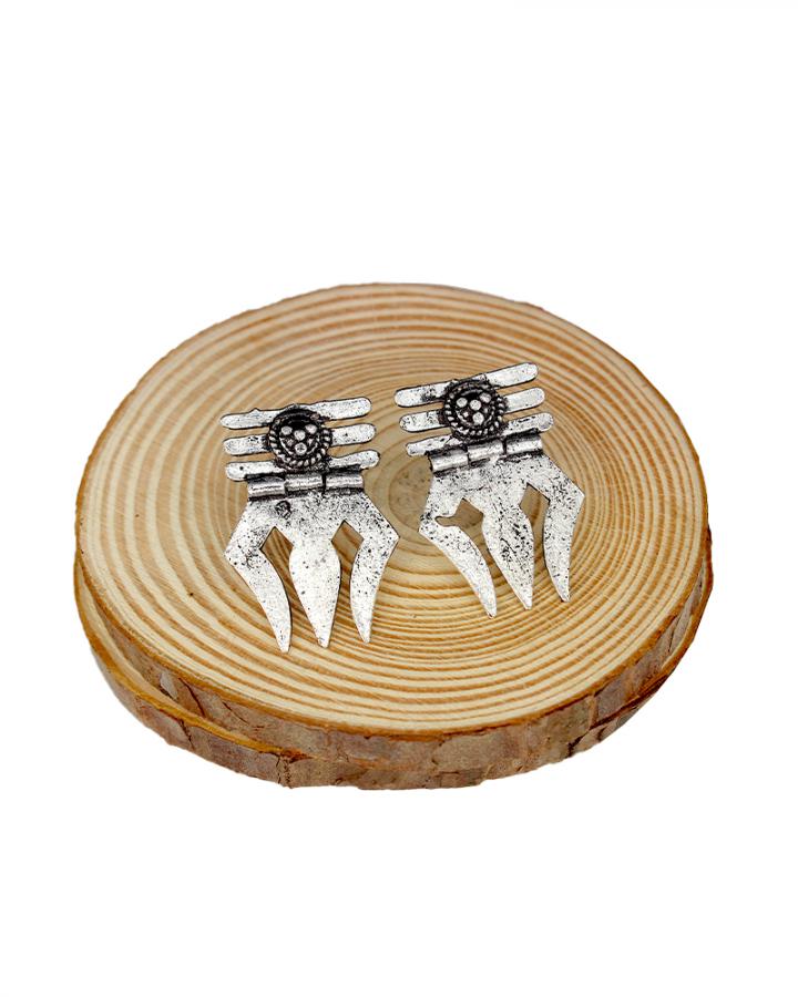 Trisula Grey Earring
