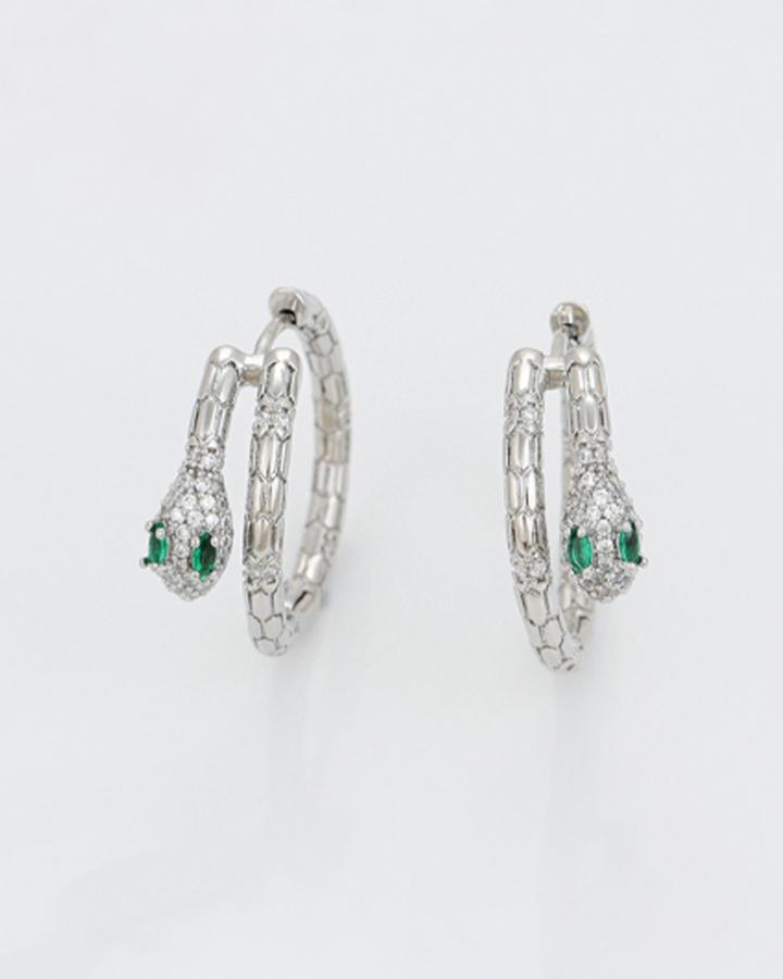 Serpent Bling Hoop