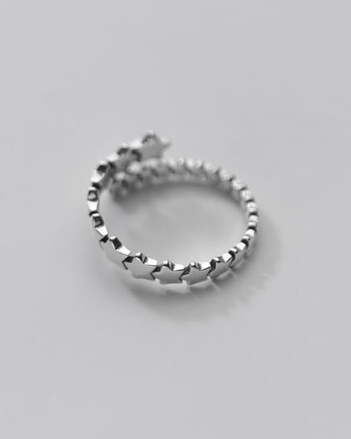 Connect Stars Sterling Silver Ring 