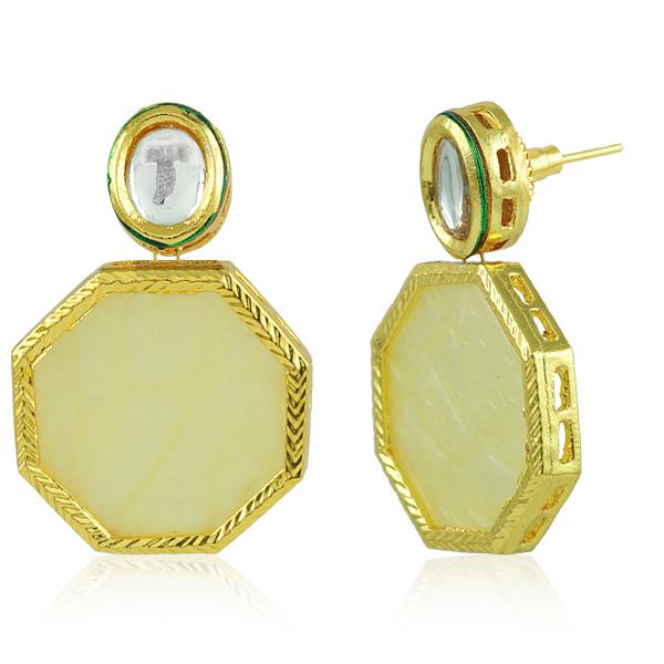 Bo'Bell Delicate Sweet Hexagon Sheet Fusion Earring
