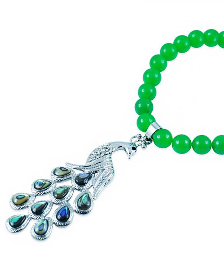 Jade Peacock Pendant