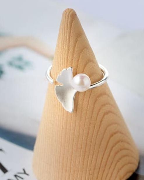 Dori Pearl Sterling Silver Adjustable Ring