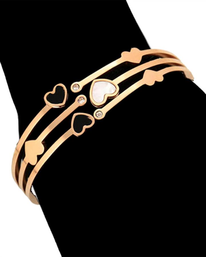 CLUSTERED HEART BANGLE
