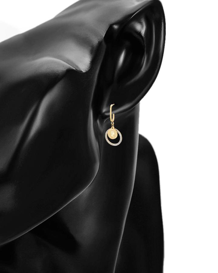 Queen Coin & Pendulum Earring