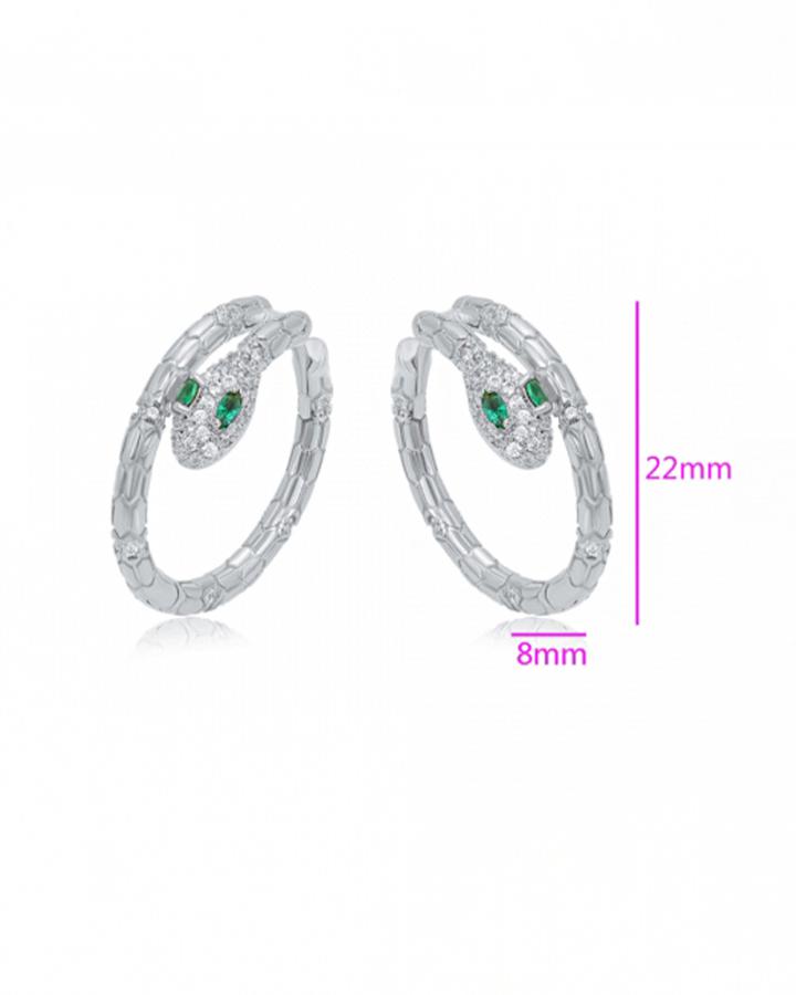 Serpent Bling Hoop