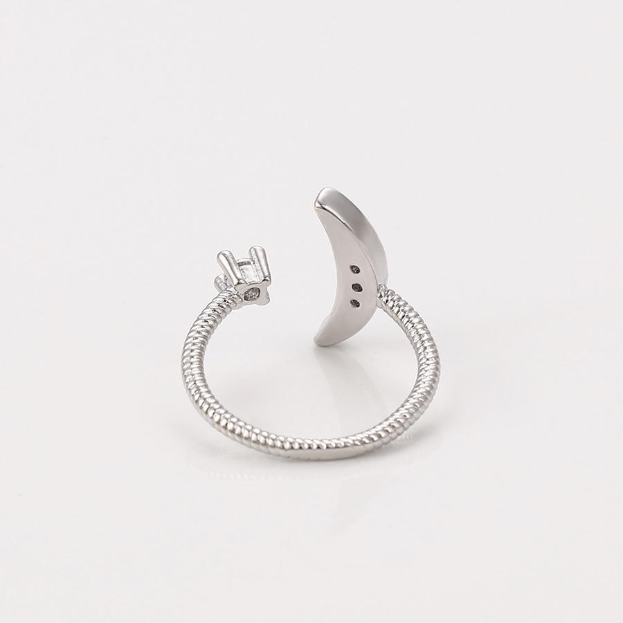 Crescent N Star Ring