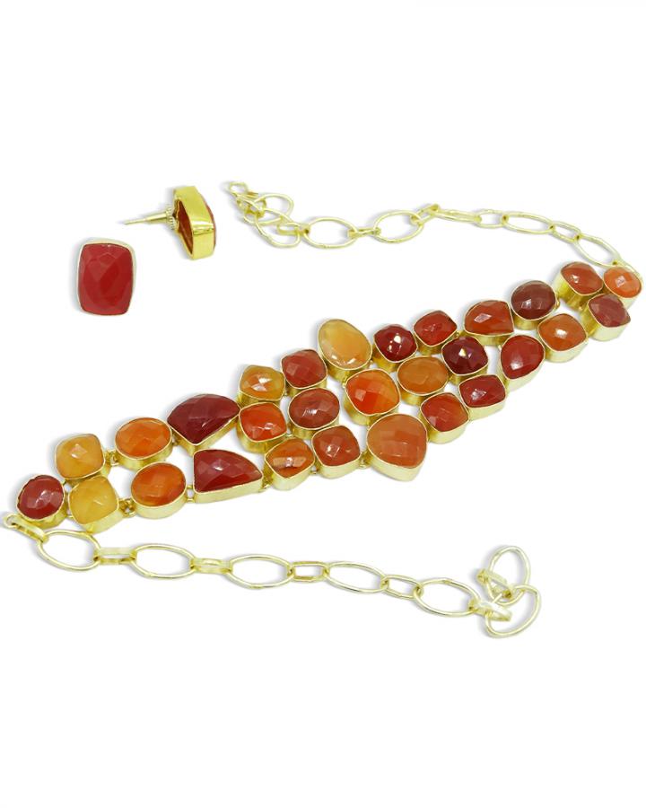 Rose Beige Choker Set
